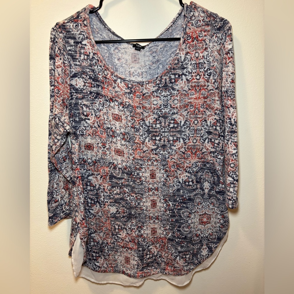 Women's Multicolor Patterned Top